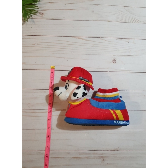Paw Patrol Light Up Slippers, Toddler Warm Plush House Shoes, Chase & Marshall - Picture 8 of 9
